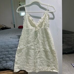 Princess Polly Cream Textured Mini Dress New with Tags
